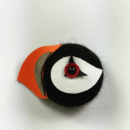 Puffin head magnet Merkikerti