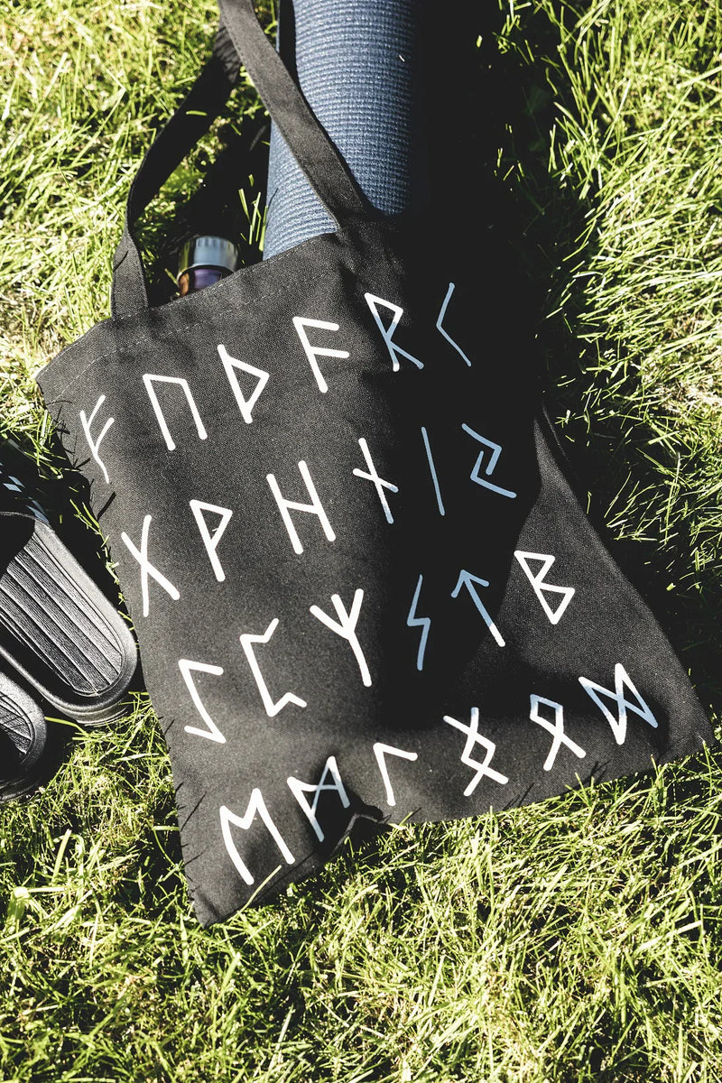 Tote Bag - Runic Alphabet – Seljalandsfoss Shop & Food