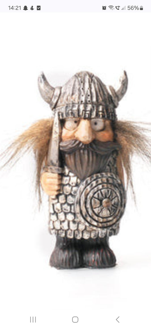 Viking with hair small sword up