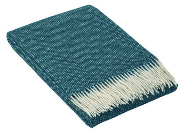 Merino Wool Blanket Mamma Reykjavík Turquoise