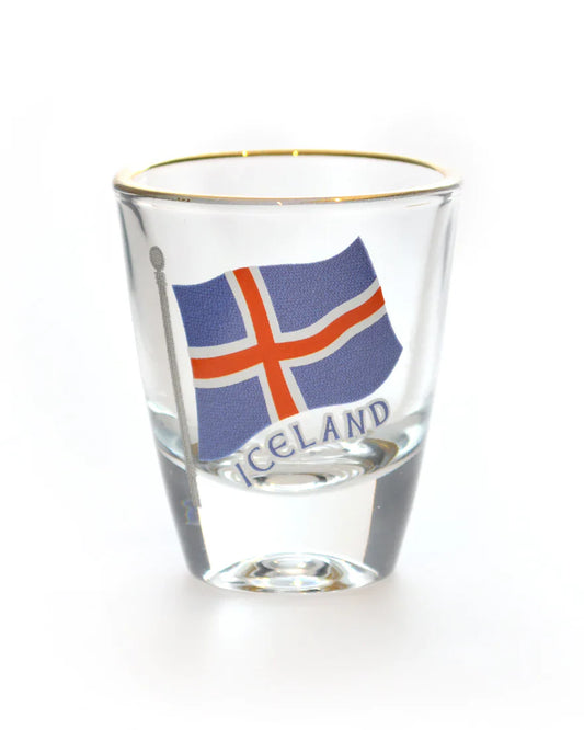 Shotglass, Icelandic Flag