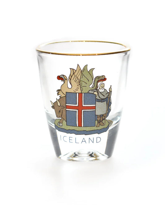 Shotglass, Icelandic Coat of Arms