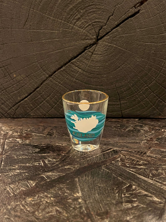 Shotglass, Map of Iceland