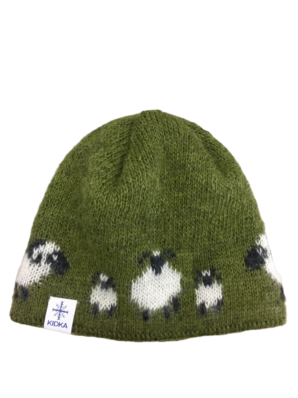 Wool Hat “Kind” Green - Kidka