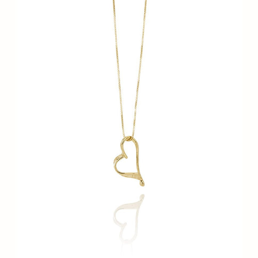 SIGN Necklace Hjarta Small Gold Heart