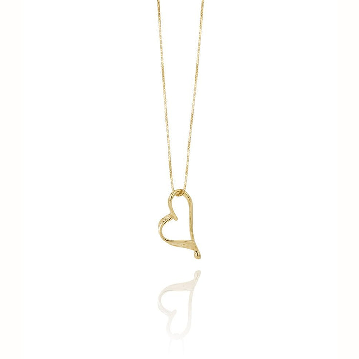 SIGN Necklace Hjarta Small Gold or Silver Heart