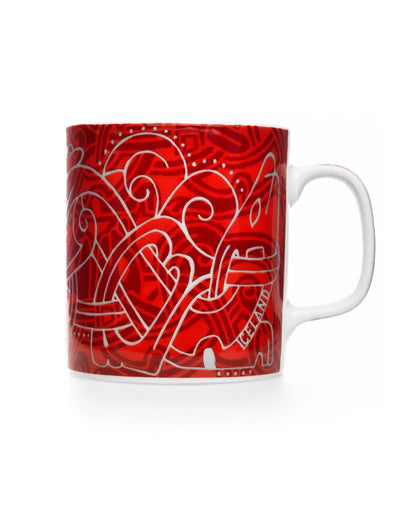 Mug Red Porcelain