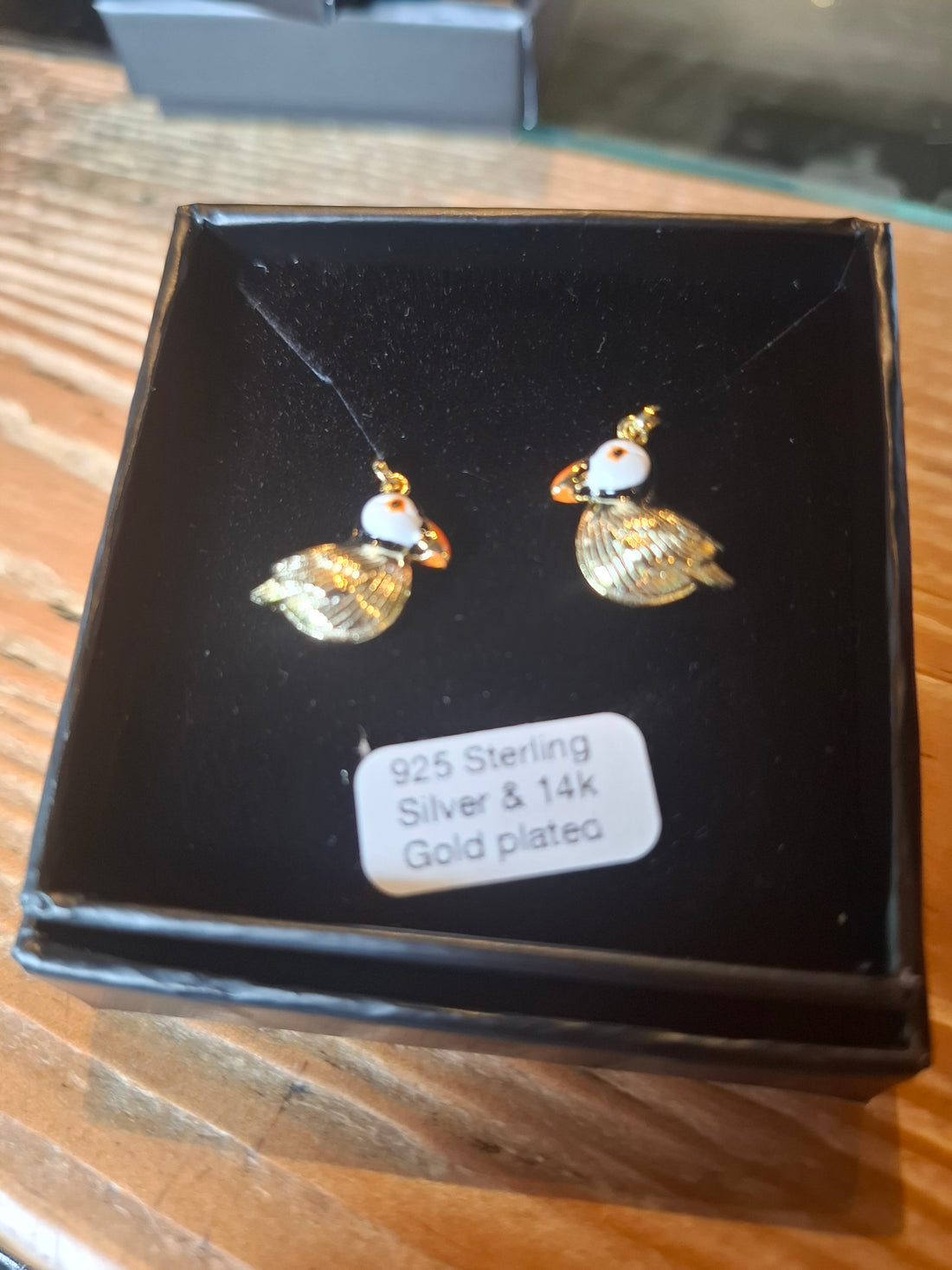 Puffin earings