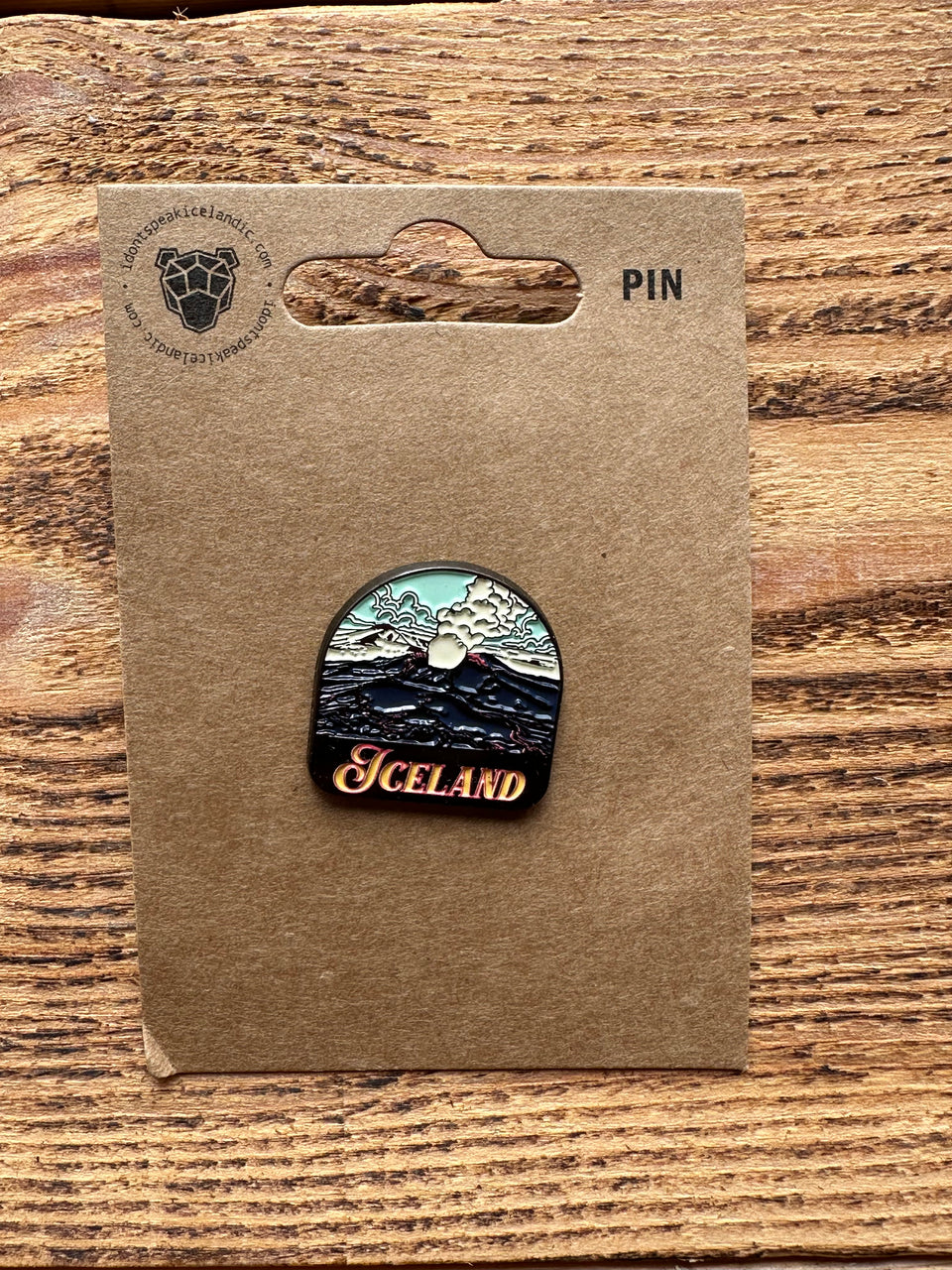 Volcano pin